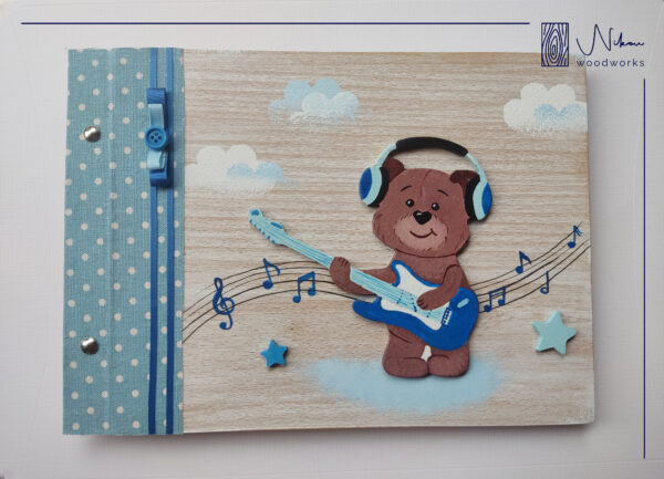 Άλμπουμ Ευχολόγιο με αρκουδάκι κιθαρίστα