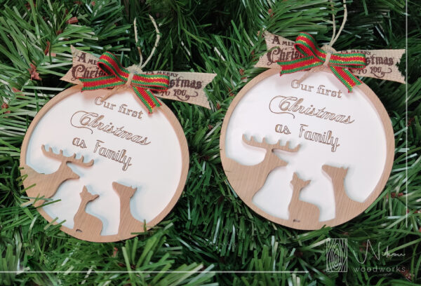 Στολίδι για τα πρώτα Χριστούγεννα ως οικογένεια