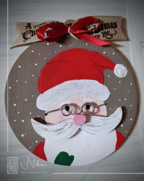 Χριστουγεννιάτικο στολίδι με τον Άγιο Βασίλη