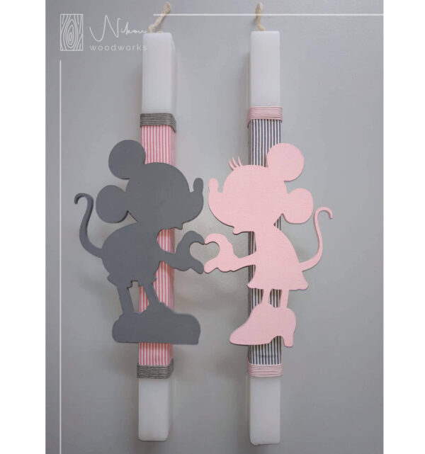 Σετ λαμπάδες Μickey και Μinnie