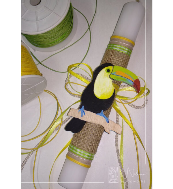 Λαμπάδα ξύλινο toucan