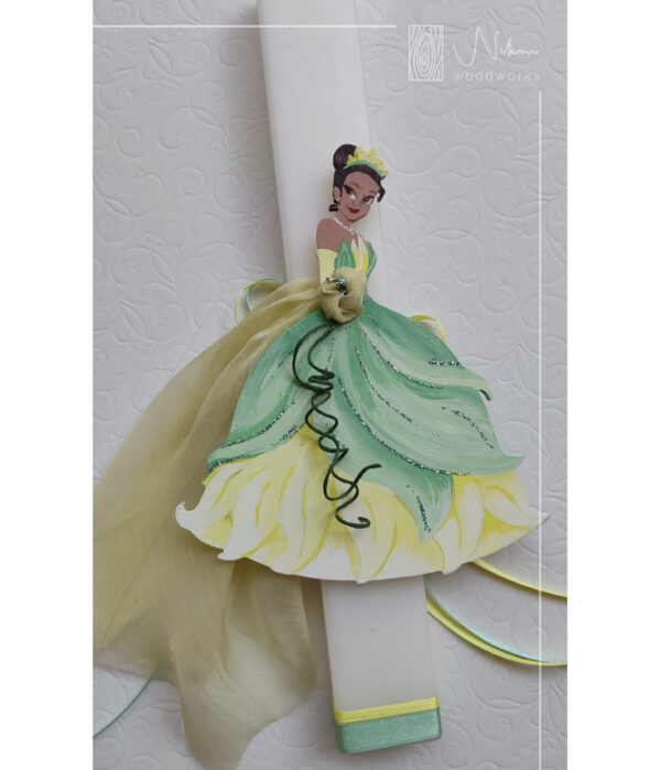 Λαμπάδα ξύλινη φιγούρα Τιάνα