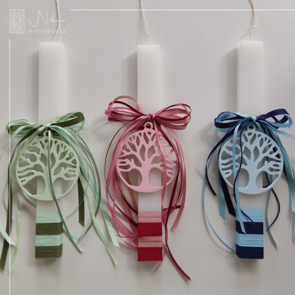 Λαμπάδα ξύλινο Δέντρο της ζωής